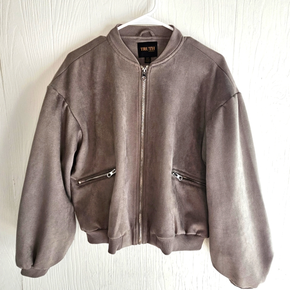 TRUTH by Republic Faux Suede Jacket Size Small
